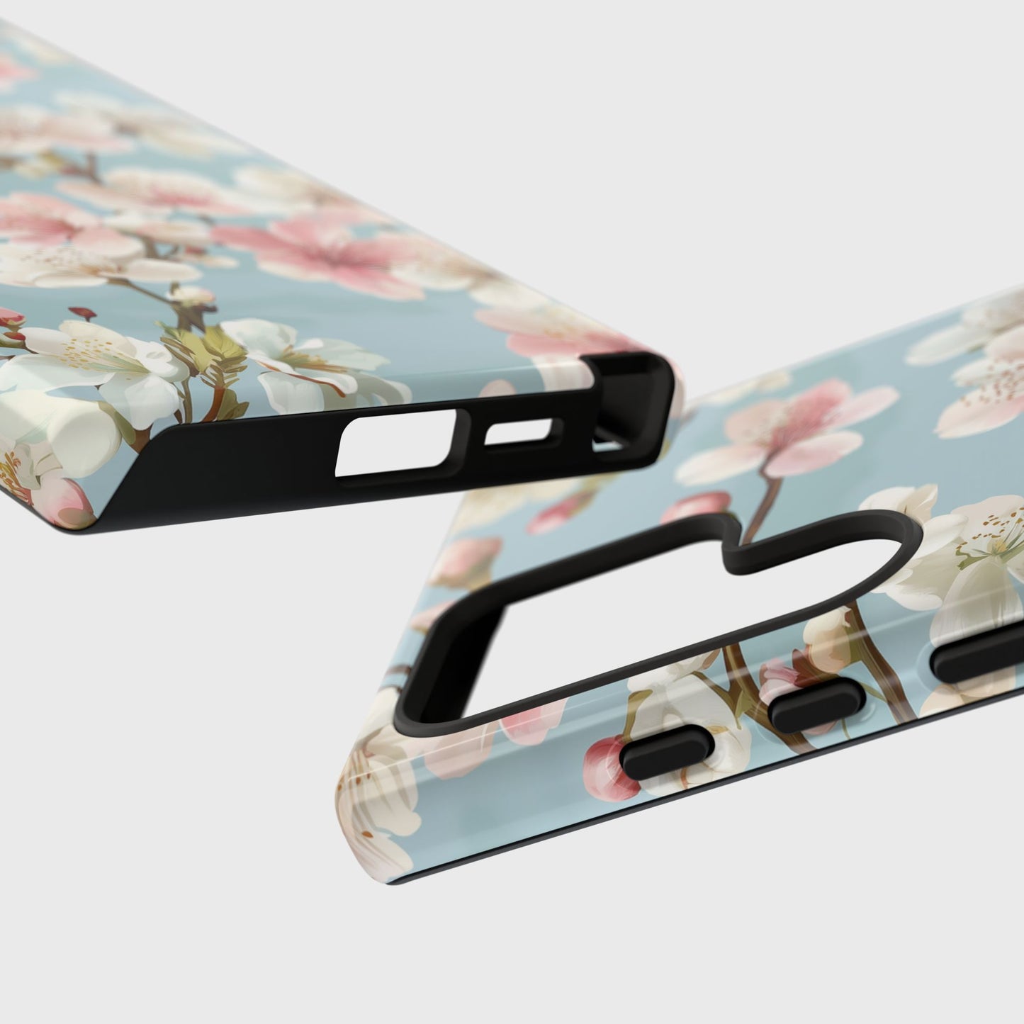 Retro Cherry Blossom Floral Design Samsung Phone Case