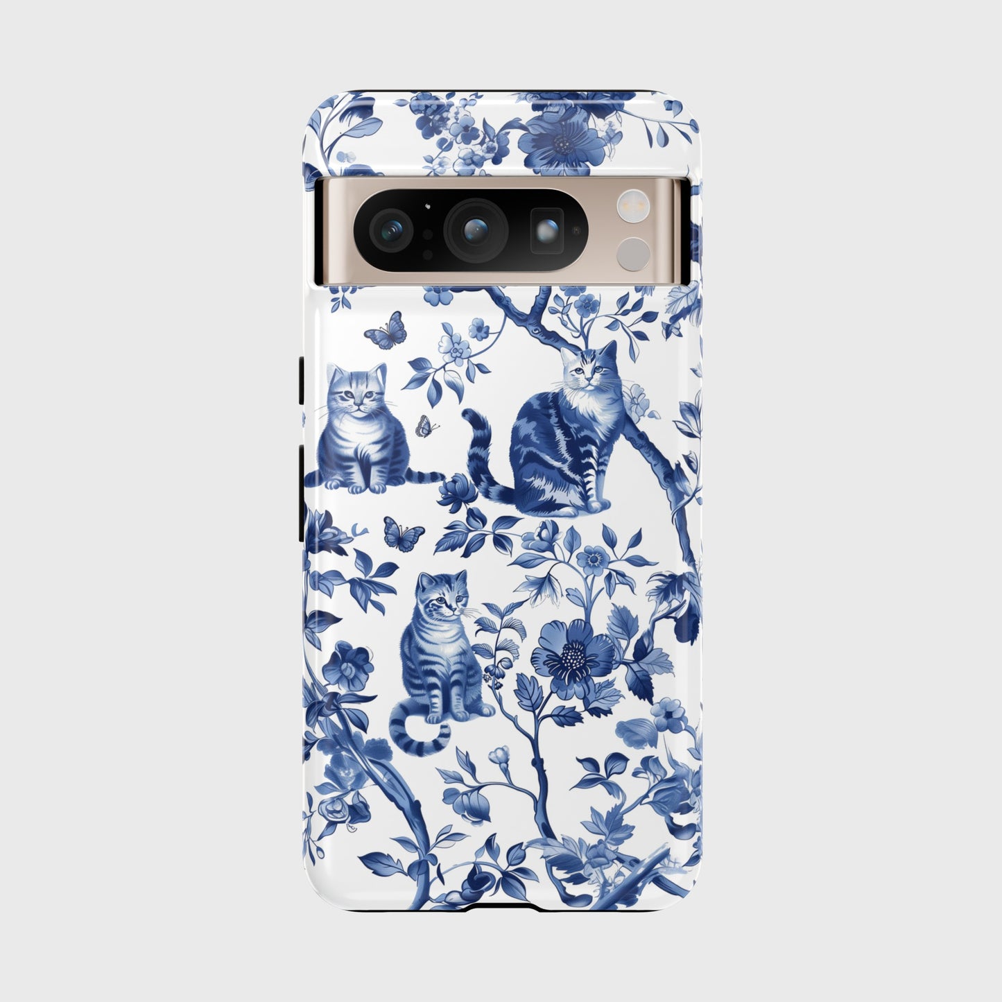 Chinoiserie Cat Design Google Pixel Phone Case