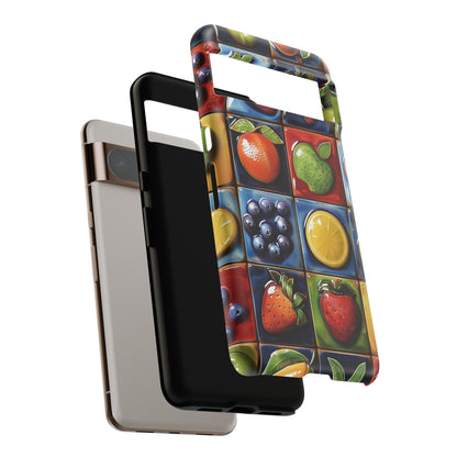 Colorful Fruit Tiles Design Google Pixel Phone Case