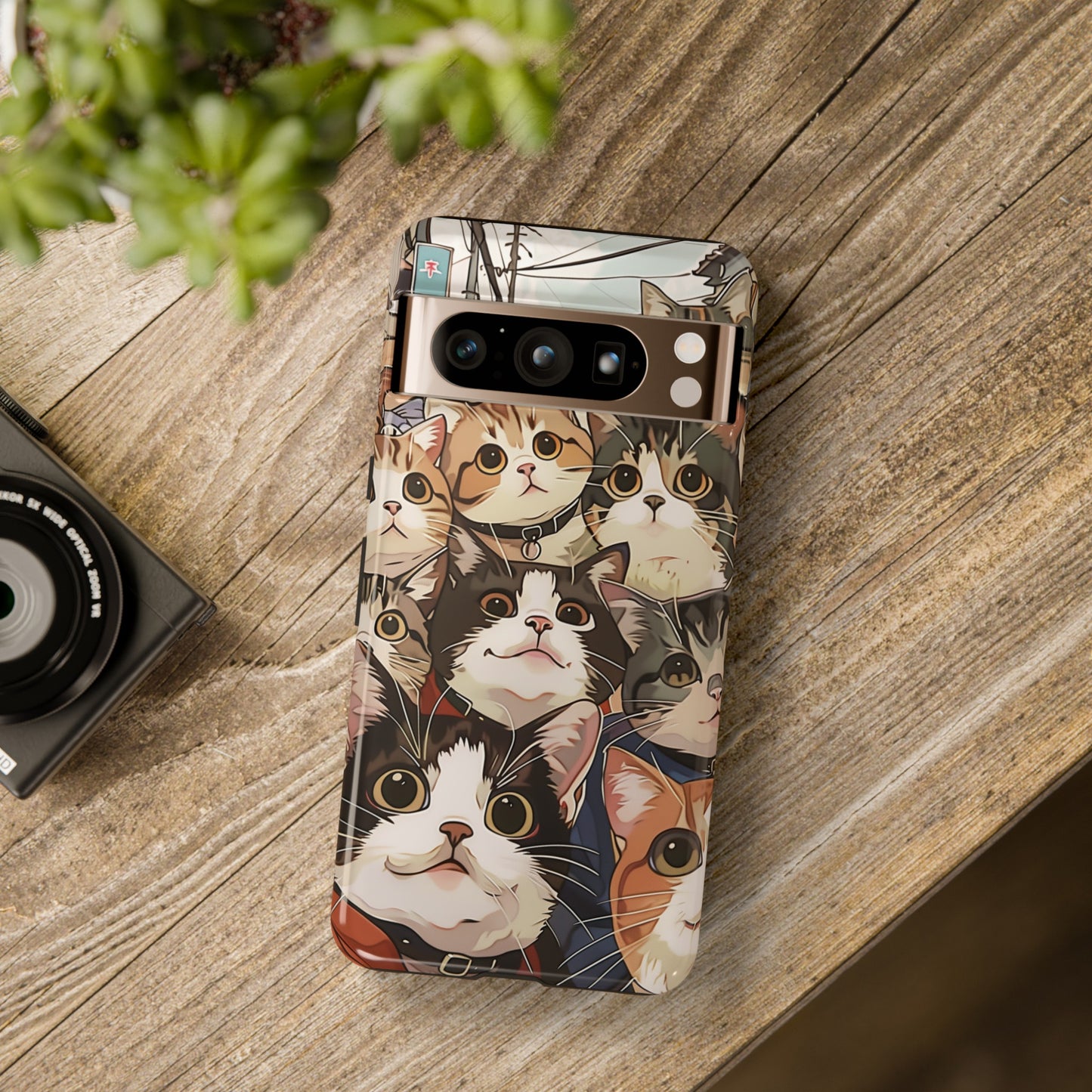 Cute Cat Selfie Design Google Pixel Phone Case