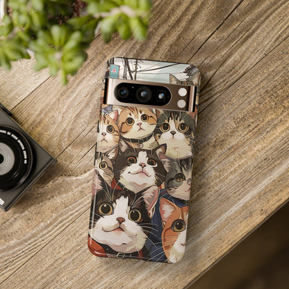 Cute Cat Selfie Design Google Pixel Phone Case