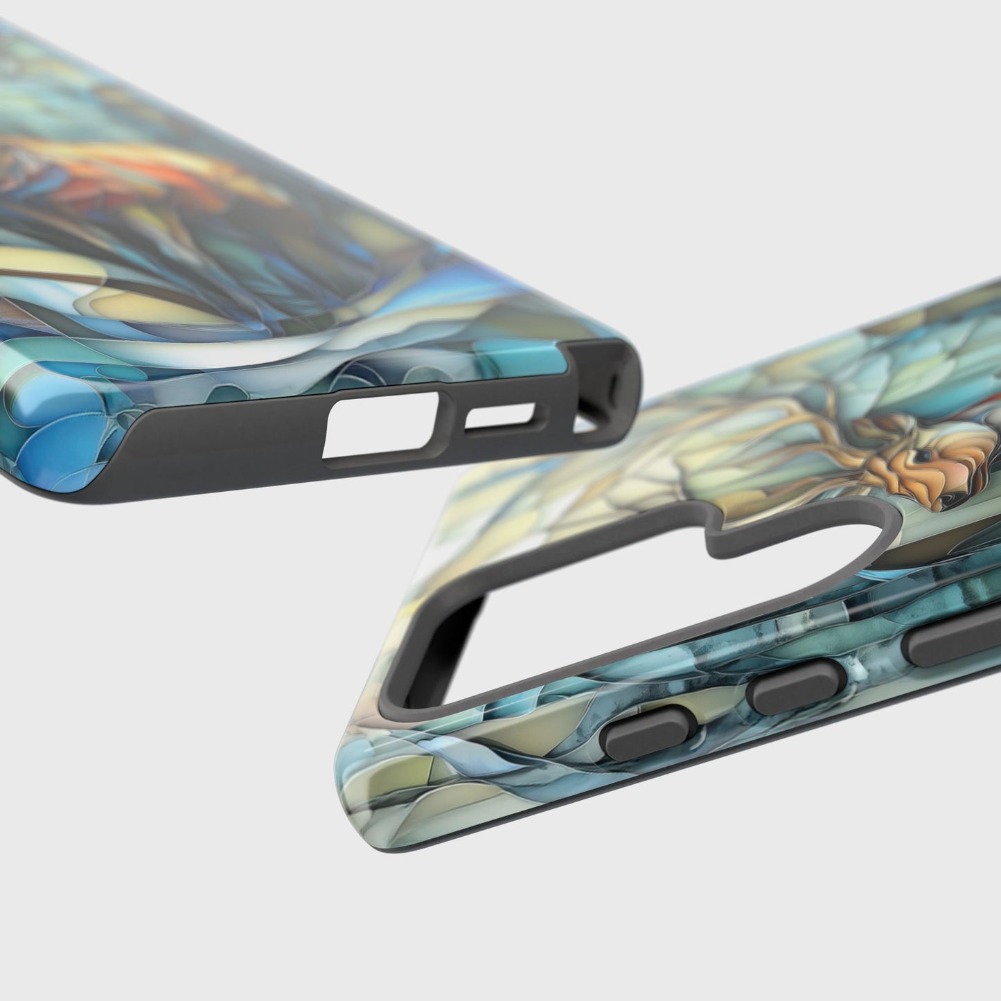 Majestic Stag Stained Glass Design Phone Case for Galaxy S series Phones