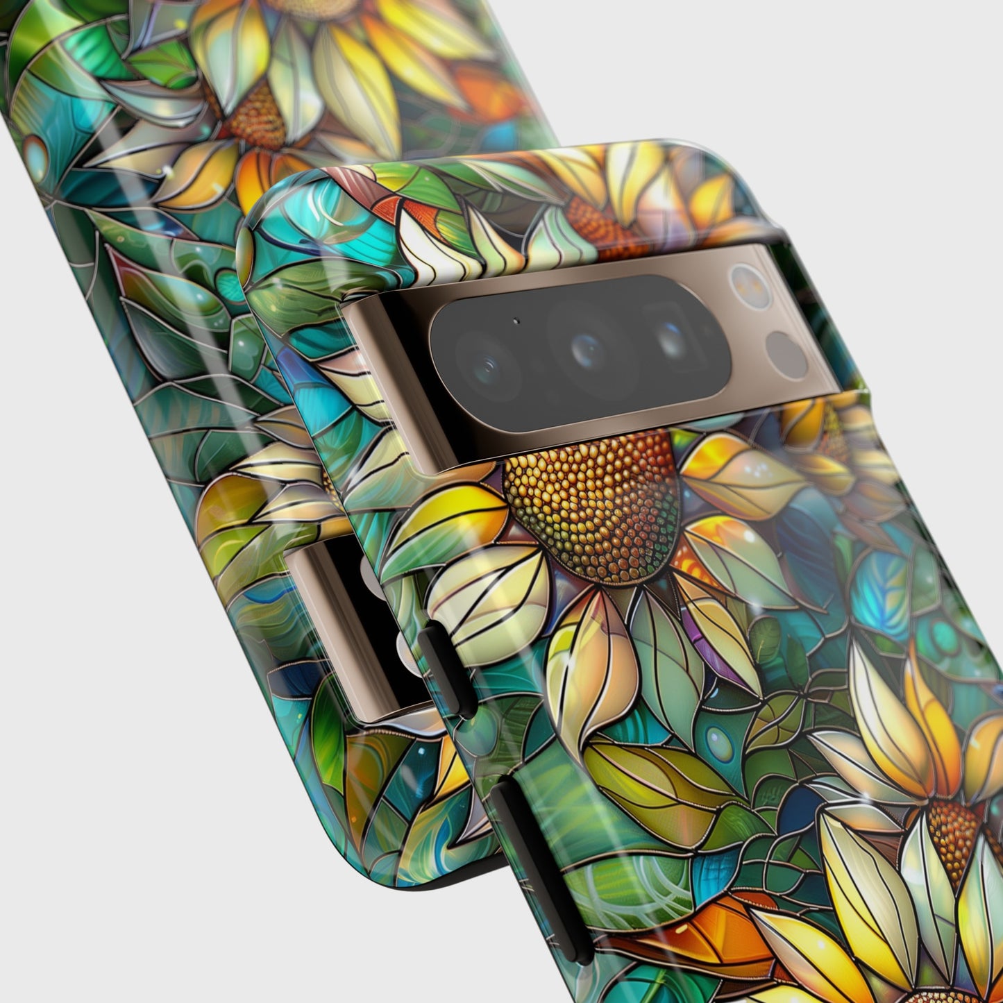 Sunflowers Stained Glass Design Google Pixel Phone Case