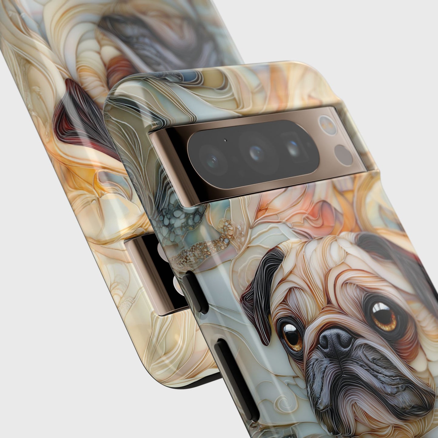 Pug Stained Glass Design Phone Case for Google Pixel