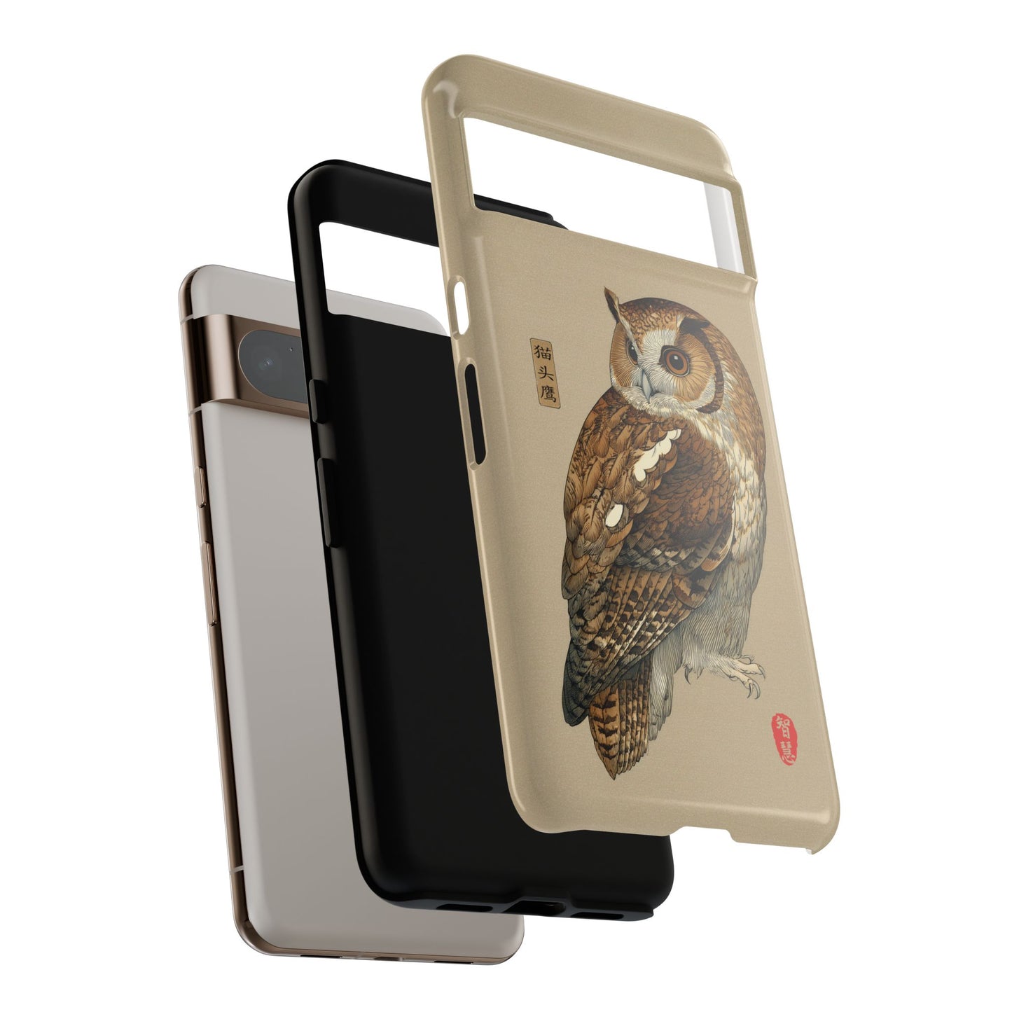 The Classic Scholar – Vintage Owl Design Phone Case for Google Pixel