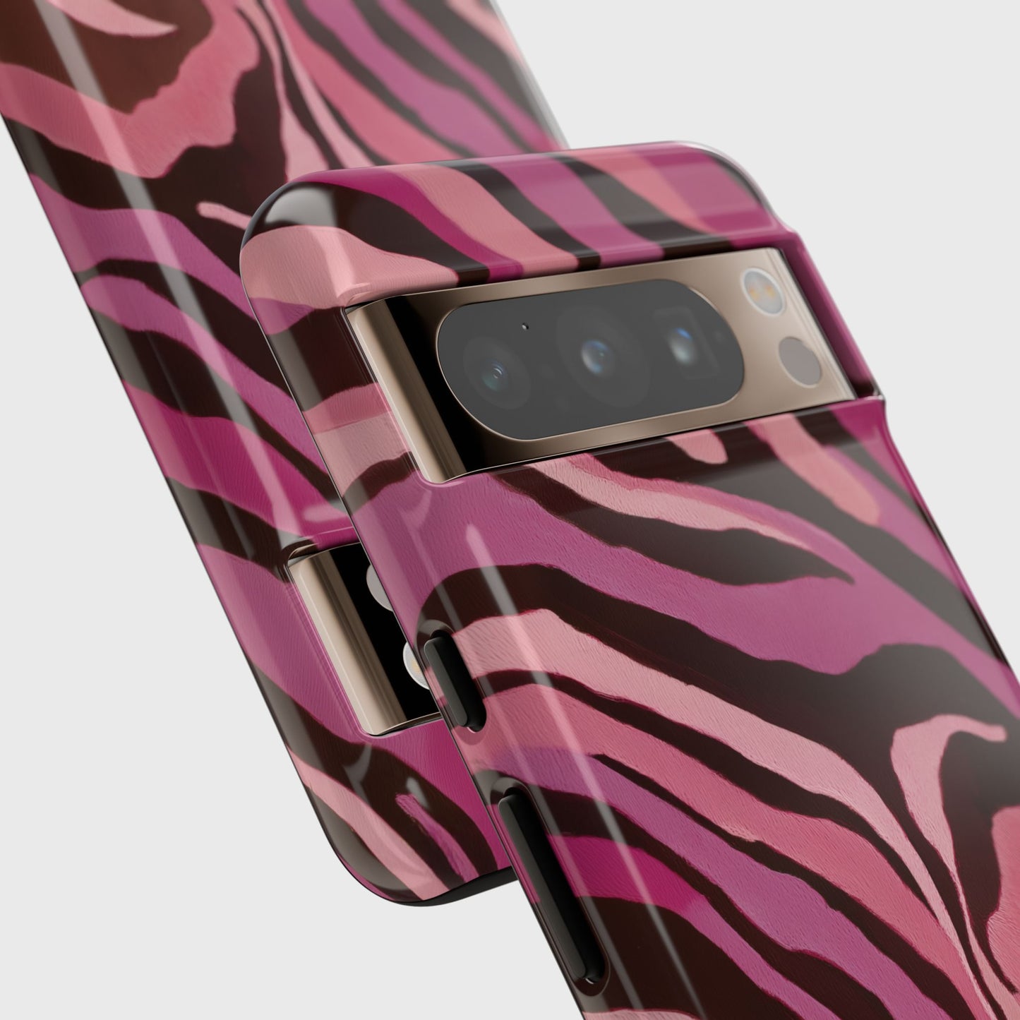 Personalisable Pink Zebra Print Design Phone Case for Google Pixel