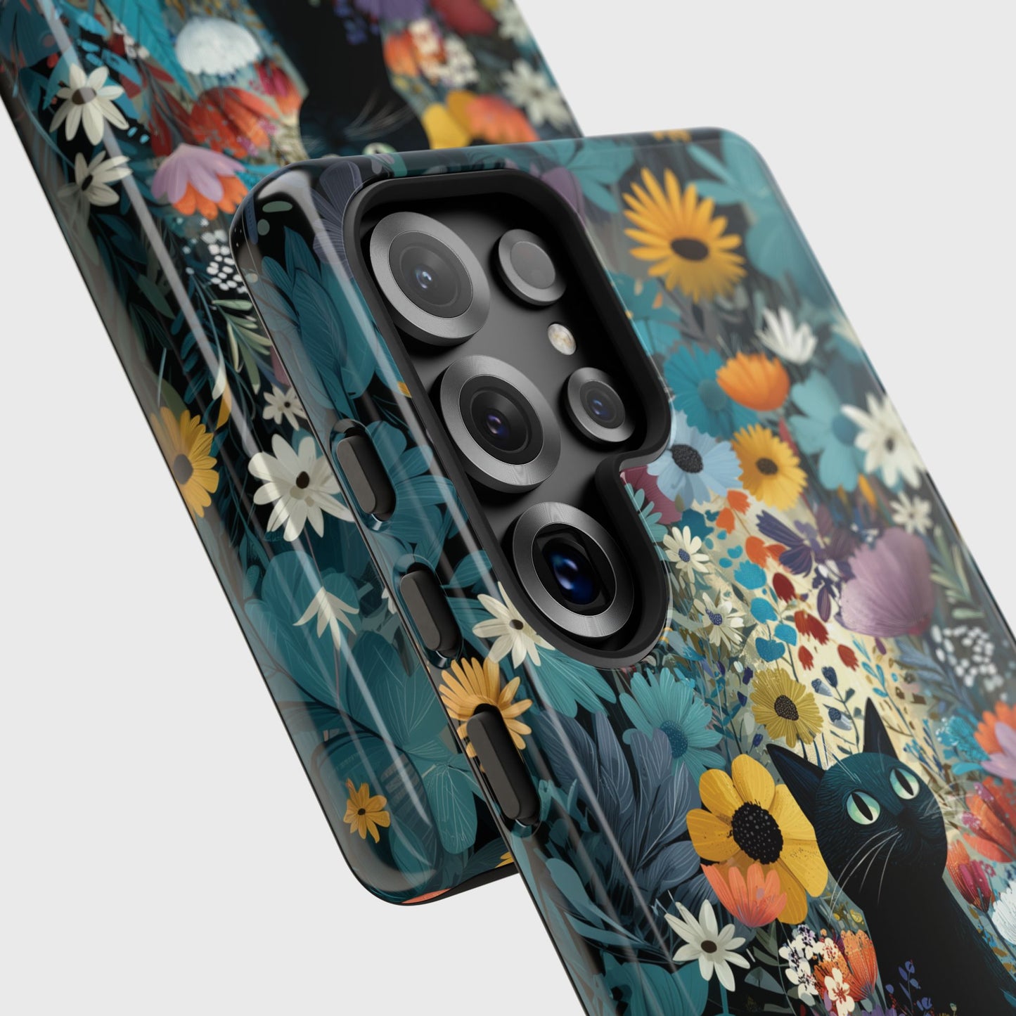 Garden Kitty Design Phone Case for Galaxy S series Phones