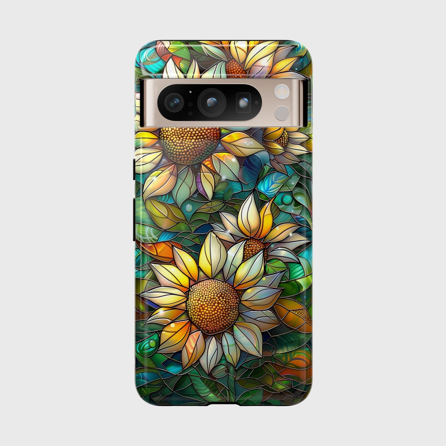 Sunflowers Stained Glass Design Google Pixel Phone Case