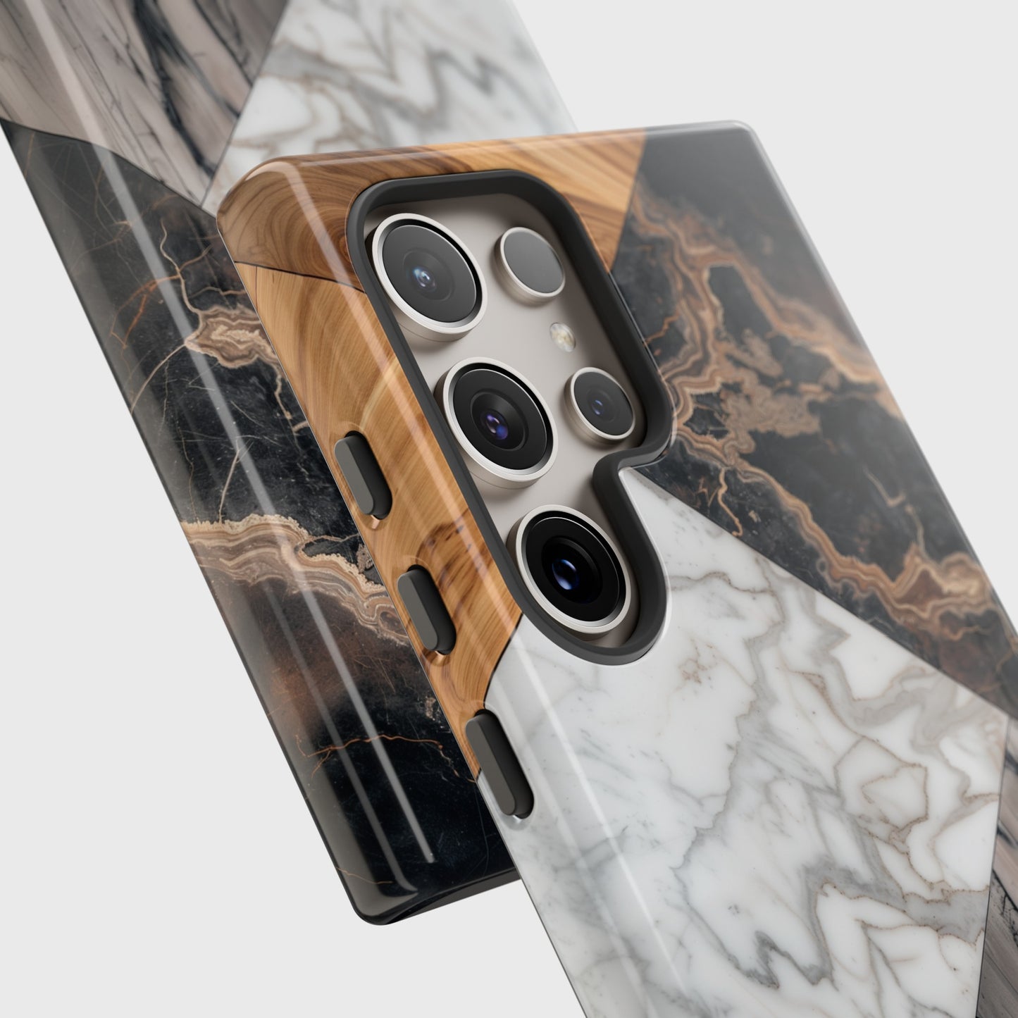 Wood Marble Design Samsung Phone Case