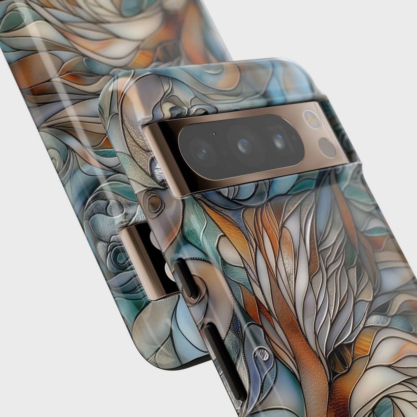 Fox Stained Glass Design Google Pixel Phone Case