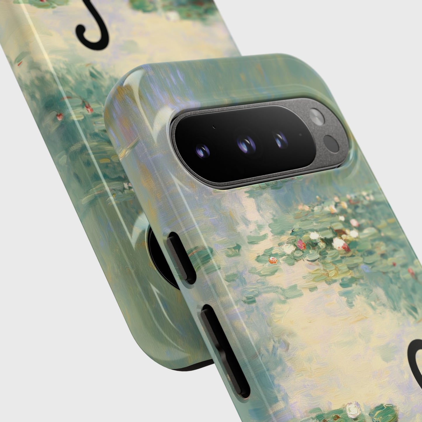 The Water Lily Lurker – Fine Art Parody Design Phone Case for Google Pixel