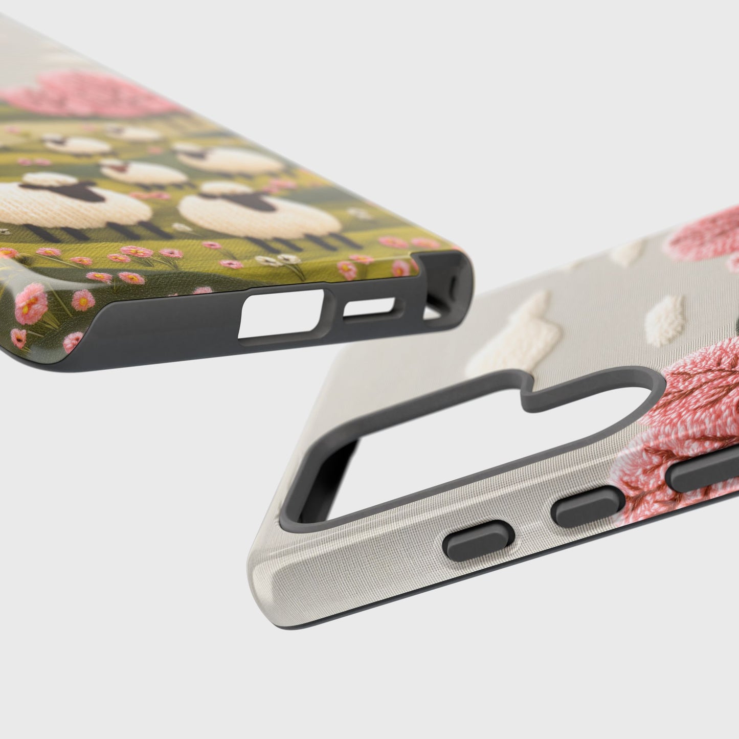 The Embroidered Meadow – Faux Needlepoint Design Phone Case for Galaxy S series Phones