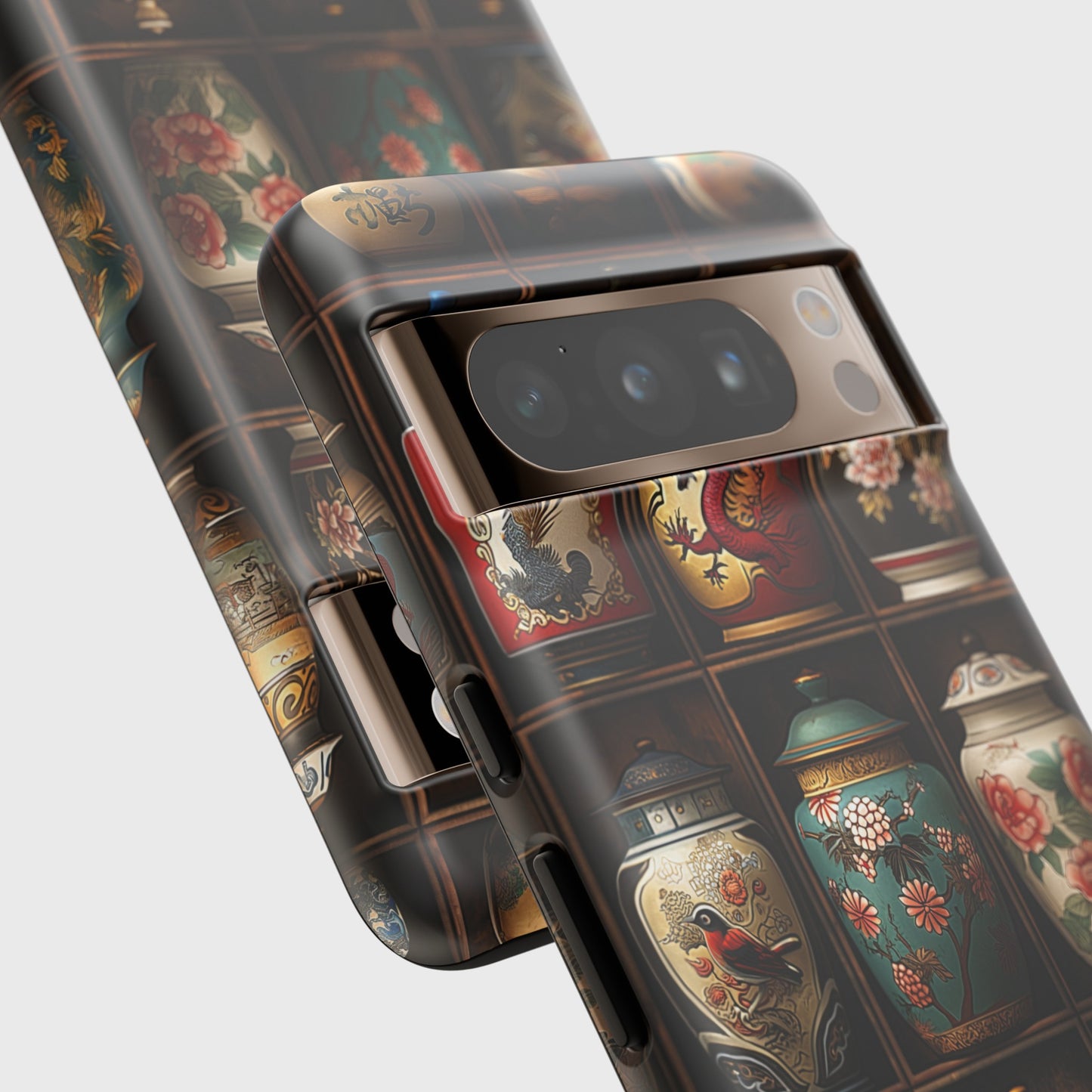 Vintage Tea Jars Collage Design Google Pixel Phone Case