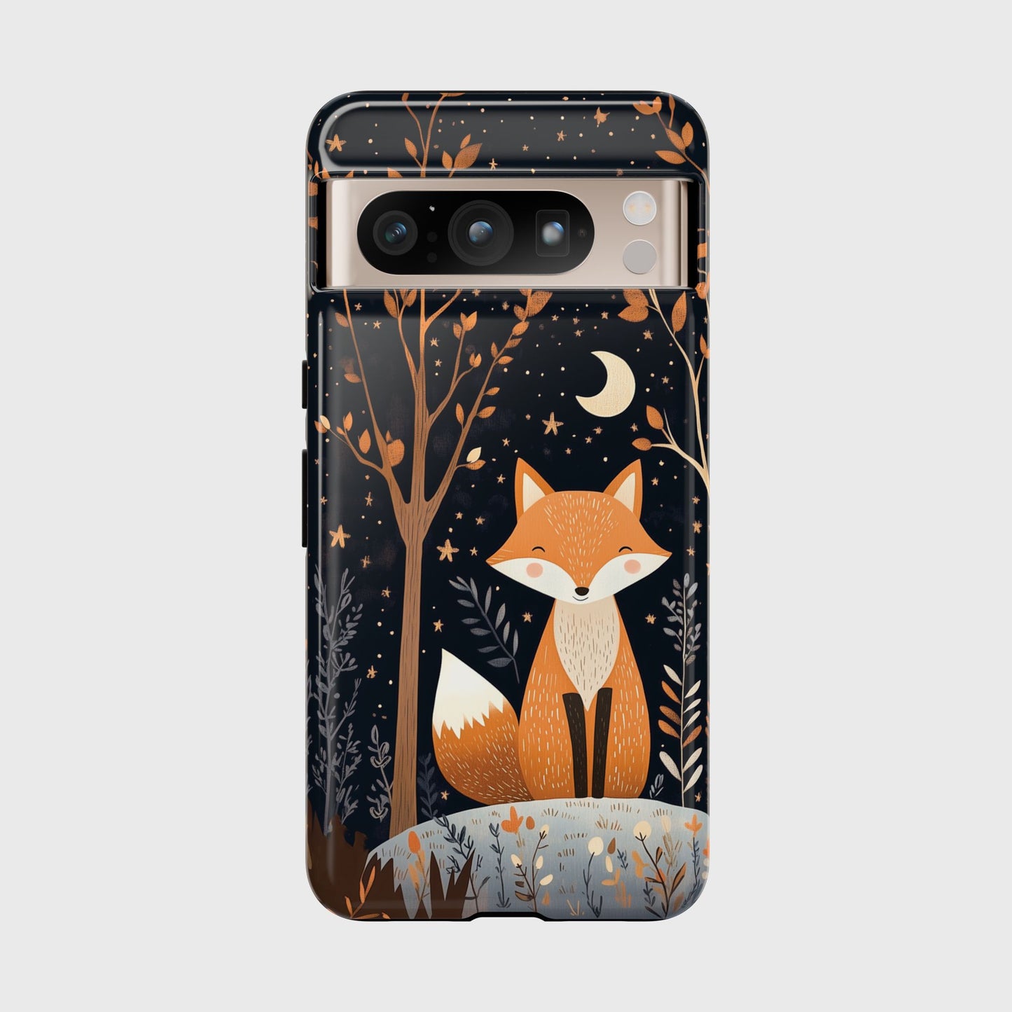 Cute Fox in Whimsical Forest Design Phone Case for Google Pixel