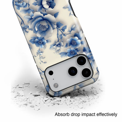 3D Chinoiserie Floral Design iPhone Case