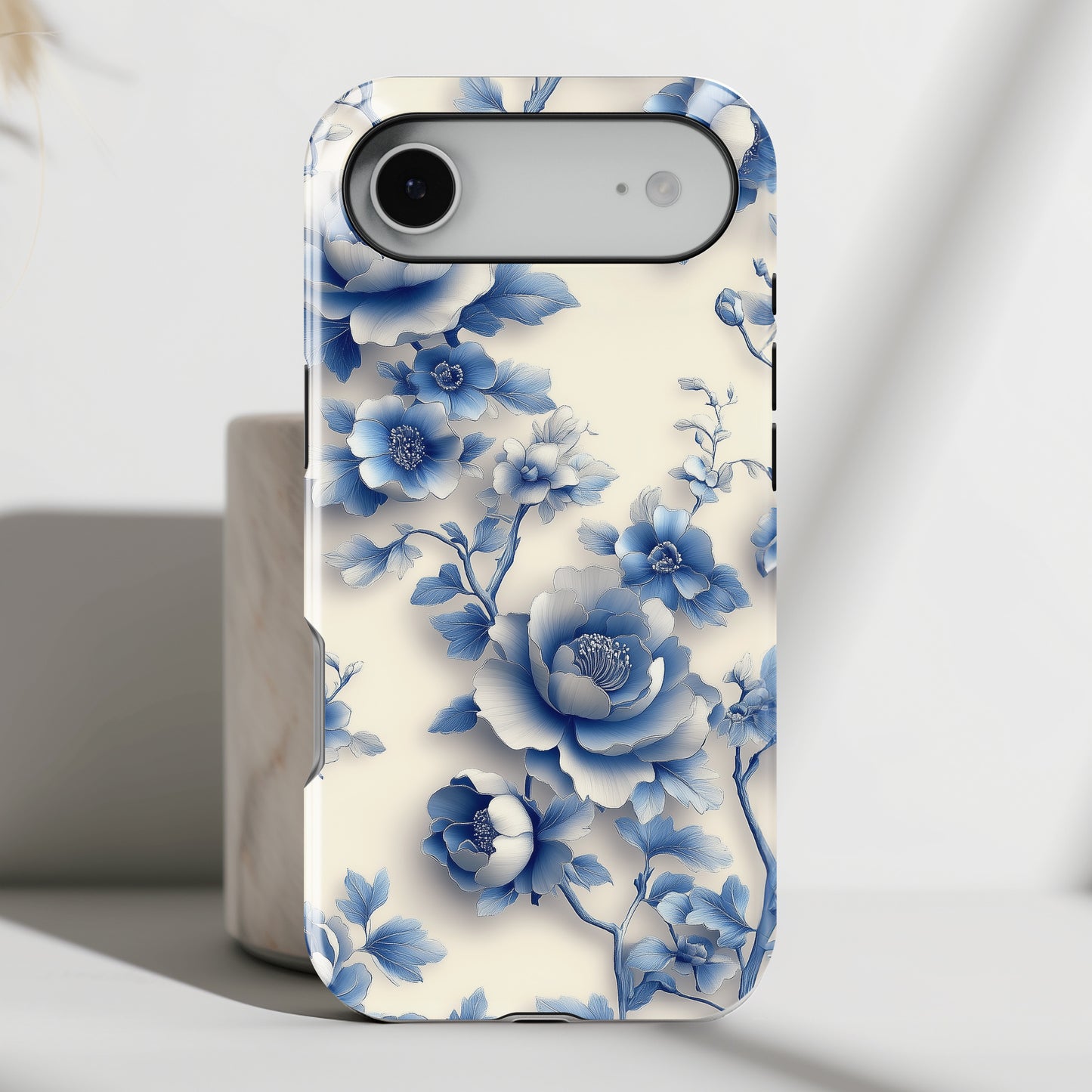 3D Chinoiserie Floral Design iPhone Case