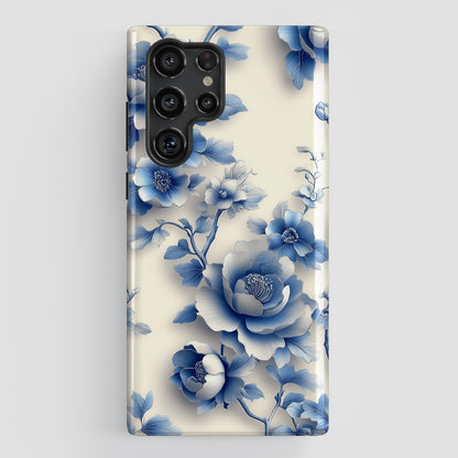 3D Chinoiserie Floral Design Samsung Phone Case