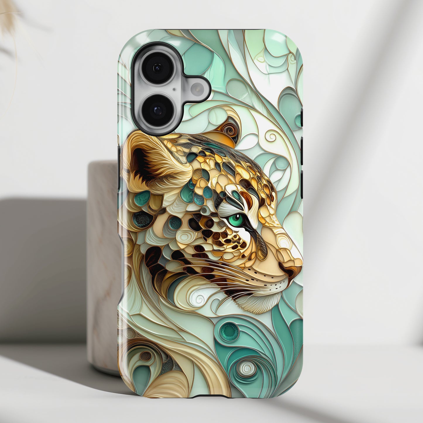 3D Leopard Art Design iPhone Case
