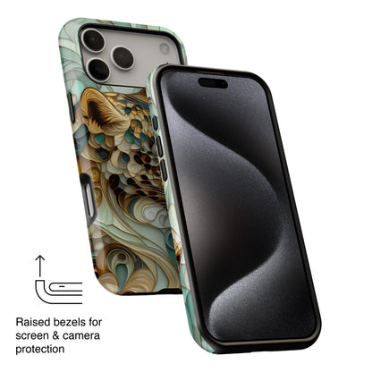 3D Leopard Art Design iPhone Case