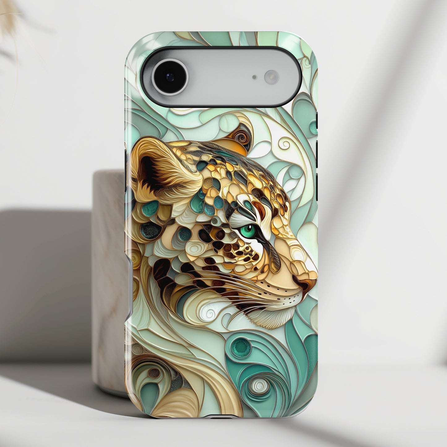 3D Leopard Art Design iPhone Case