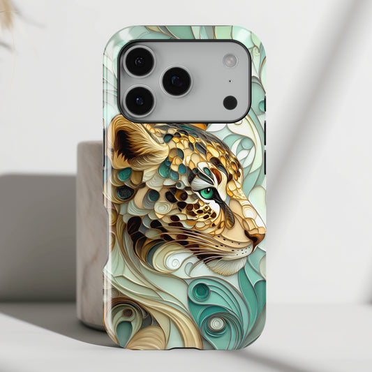 3D Leopard Art Design iPhone Case