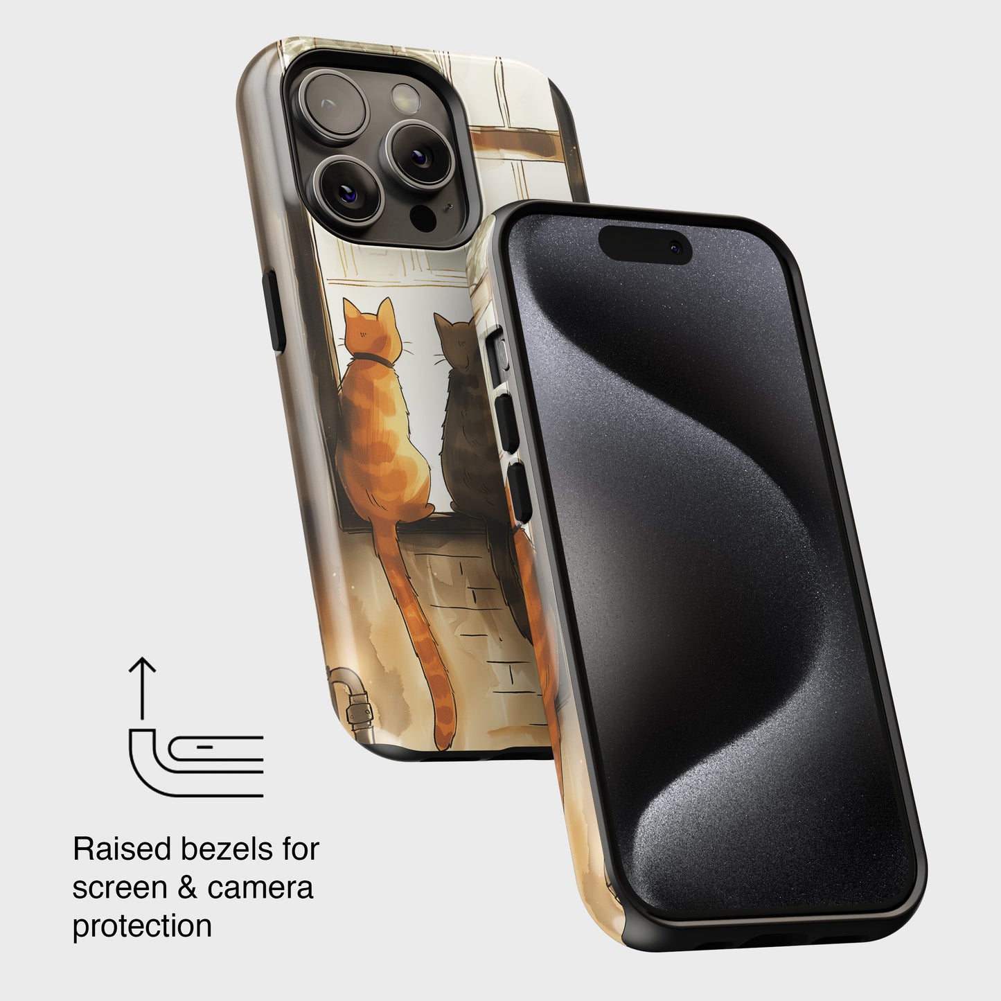 Three Cats Design iPhone Case