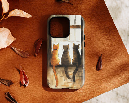 Three Cats Design iPhone Case