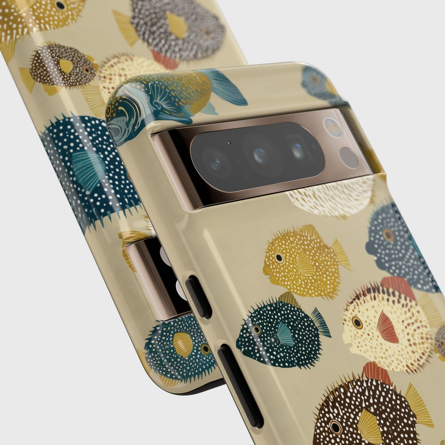 The Vintage Fugu – Retro Pufferfish Design Phone Case for Google Pixel