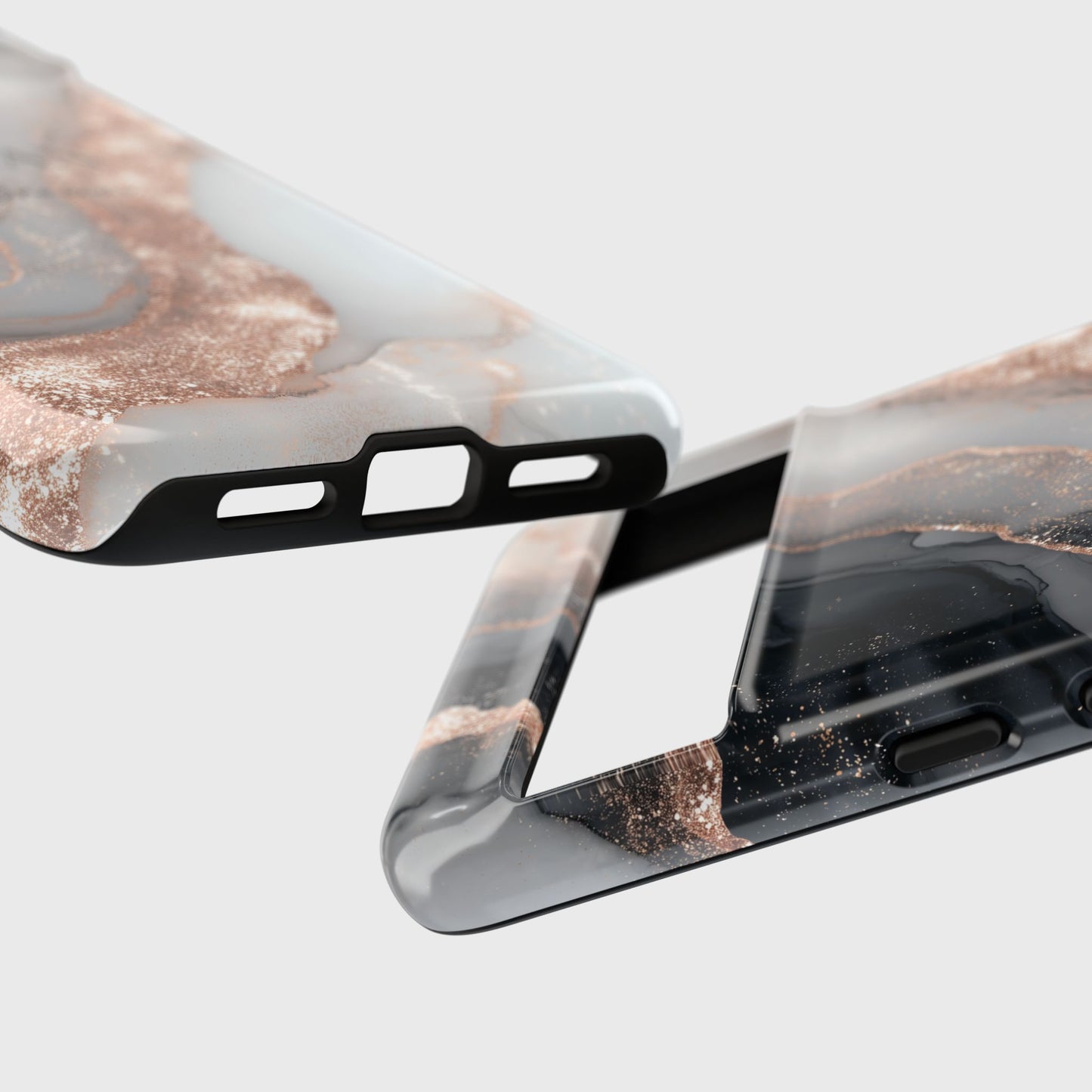 Personalised Luxury RoseGold Marble Design Phone Case for Google Pixel