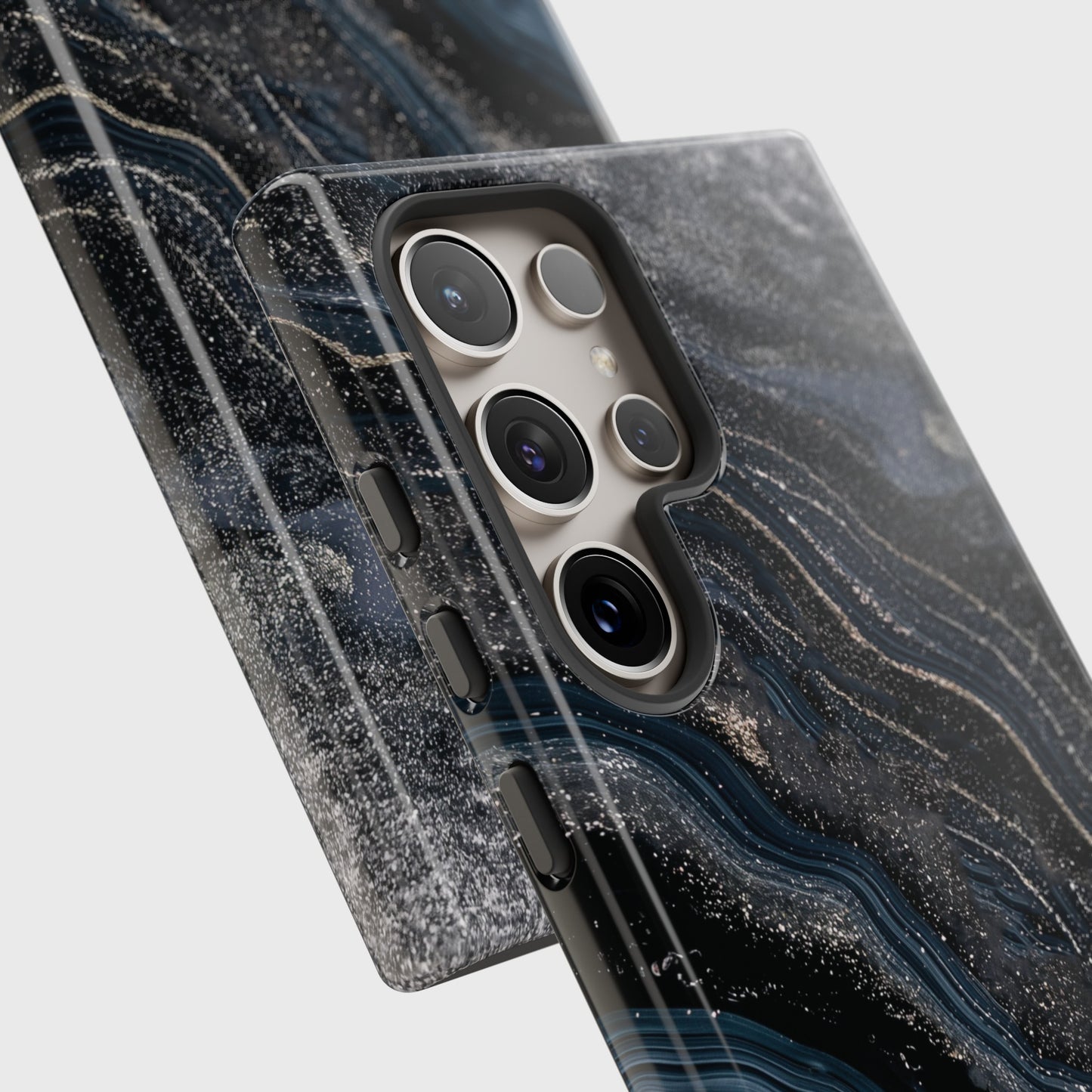 Midnight River Marble Design Samsung Phone Case