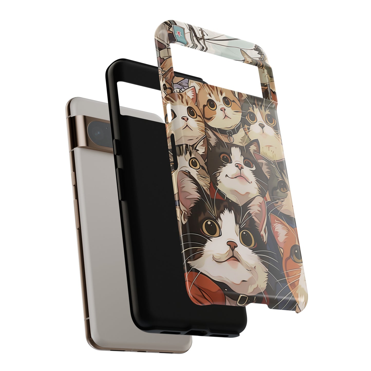 Cute Cat Selfie Design Google Pixel Phone Case