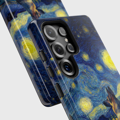 Barky Night (German Shepherd) Design Phone Case for Galaxy S series Phones