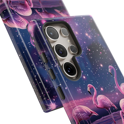 Starry Night Flamingo Design Case for Galaxy S series Phones