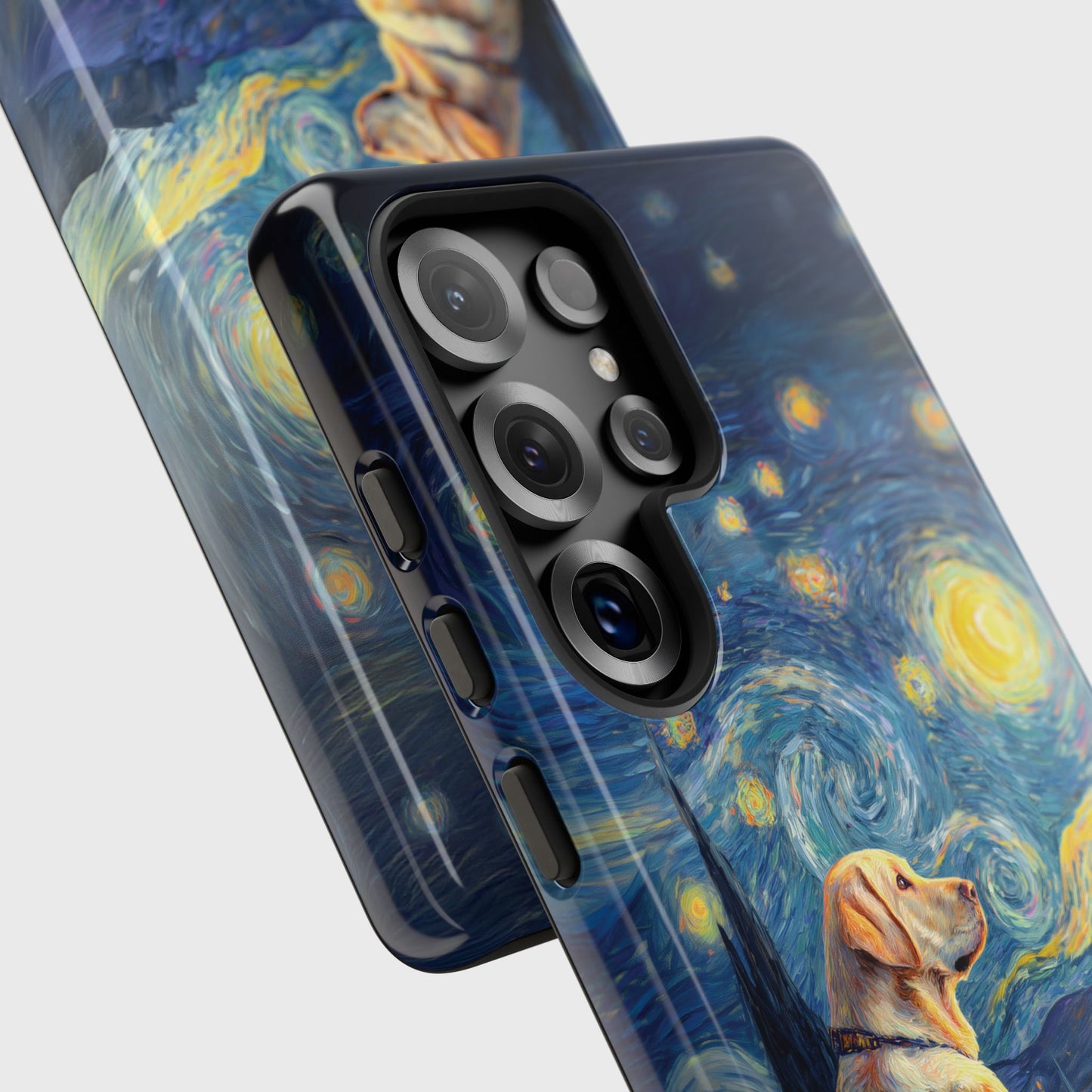 Barky Night (Golden Labrador) Design Phone Case for Galaxy S series Phones