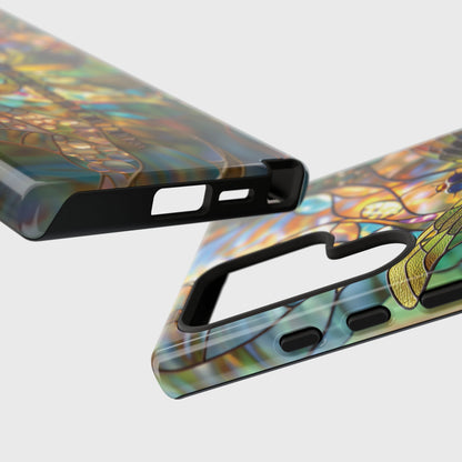 Dragonfly Stained Glass Mosaic Design Samsung Phone Case