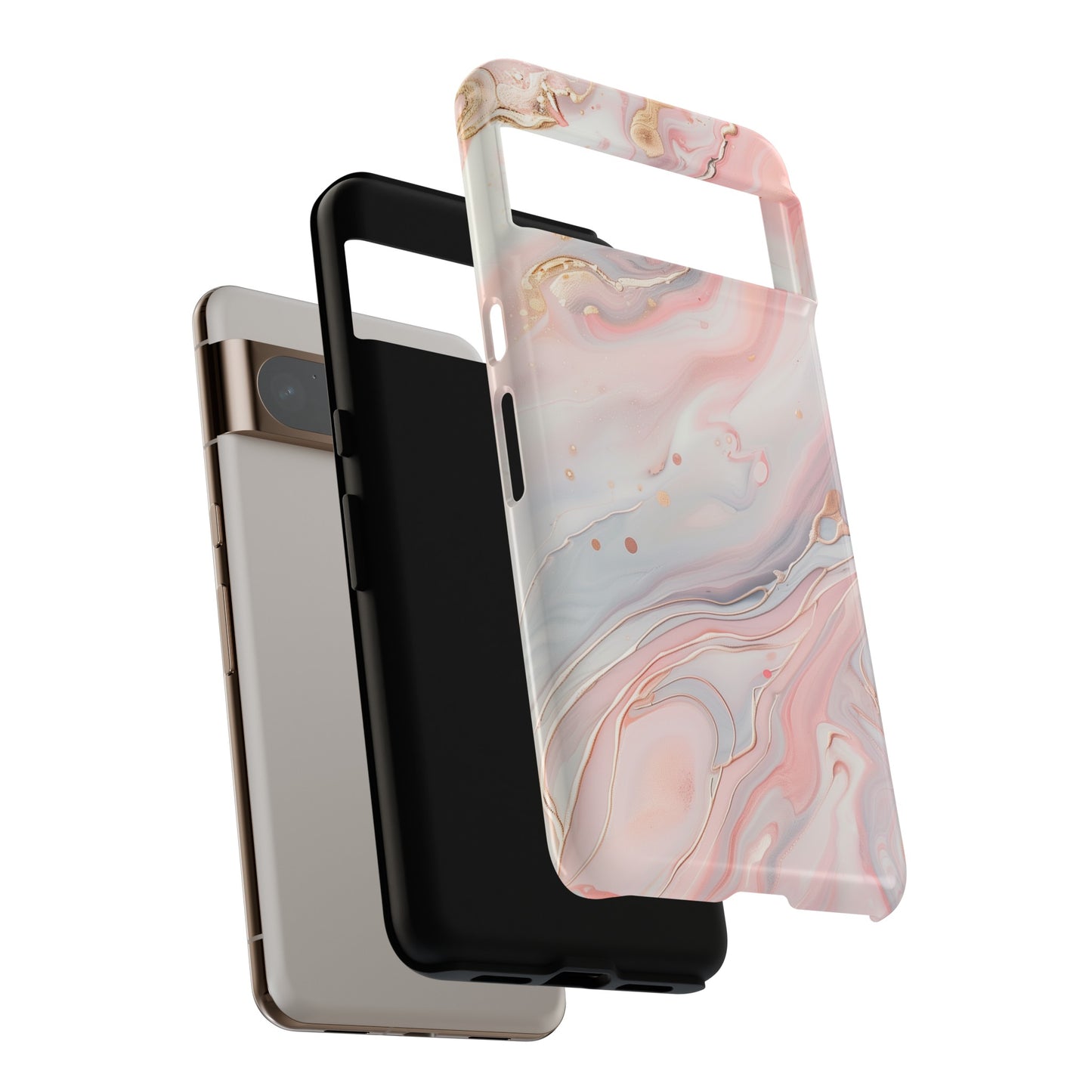 Pink Marble Design Google Pixel Phone Case