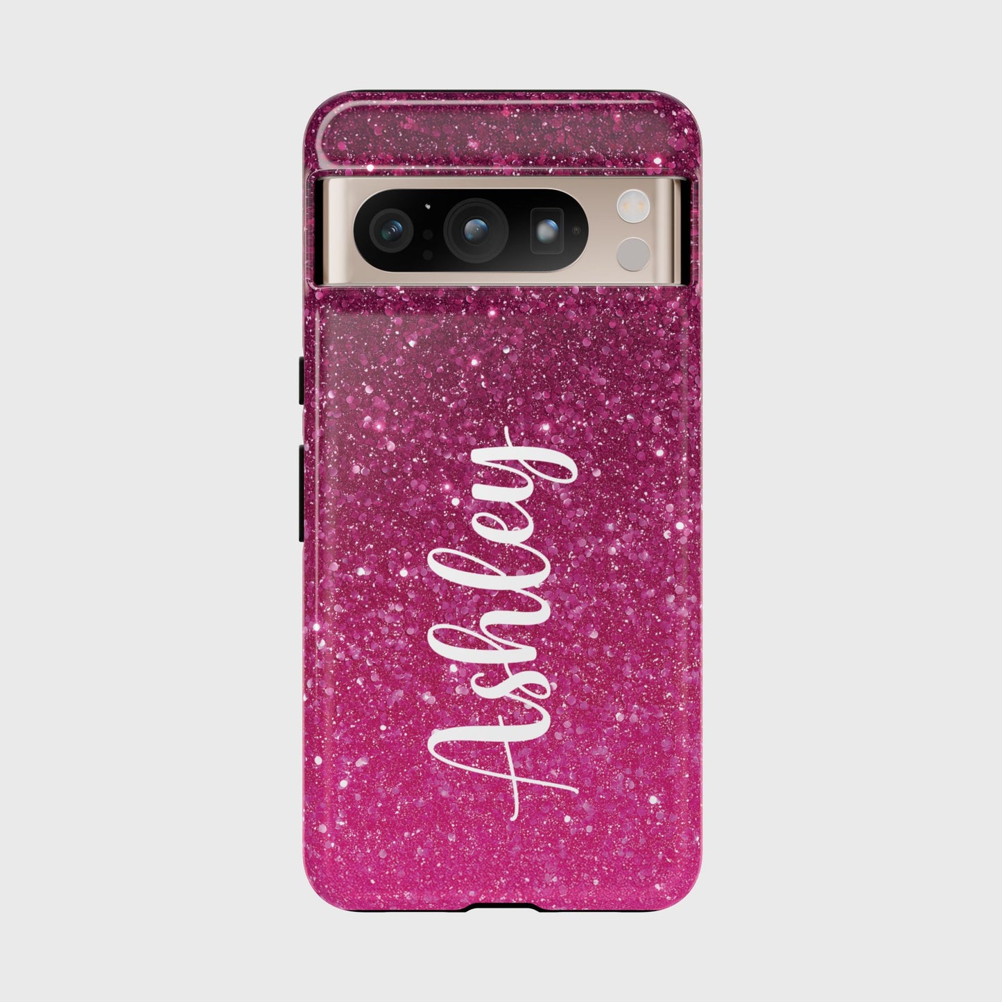 Personalisable Faux Red Glitter Design Phone Case for Google Pixel