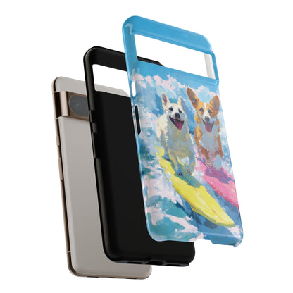 The Summer Surf Dogs – Impasto Action Design Phone Case for Google Pixel