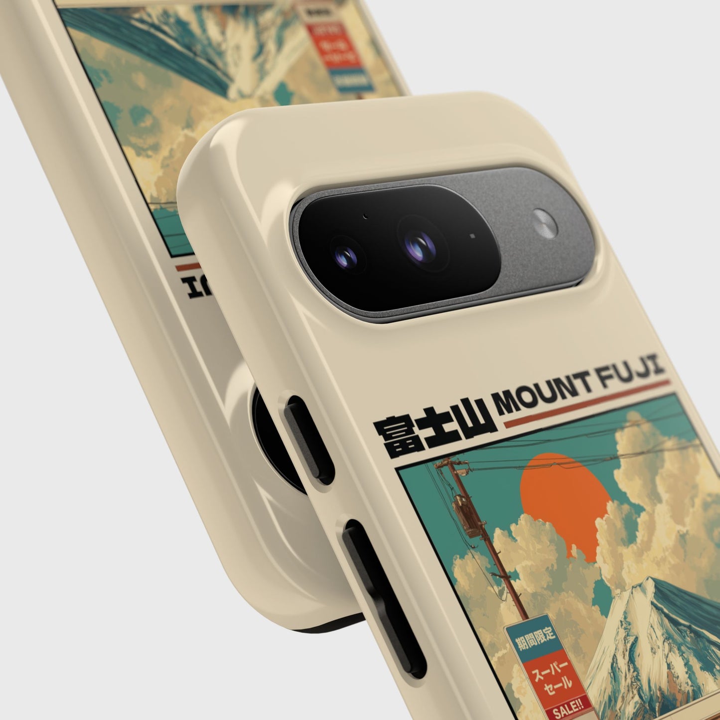 Fuji Golden Hour – Retro Anime Design Phone Case for Google Pixel