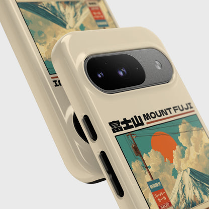 Fuji Golden Hour – Retro Anime Design Phone Case for Google Pixel
