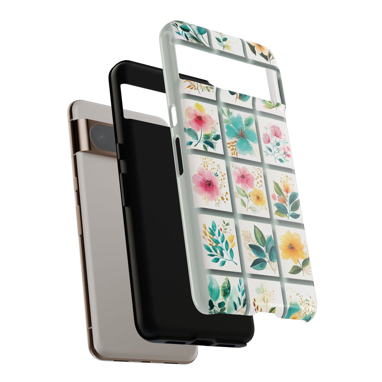 Floral Mosaic Design Phone Case for Google Pixel
