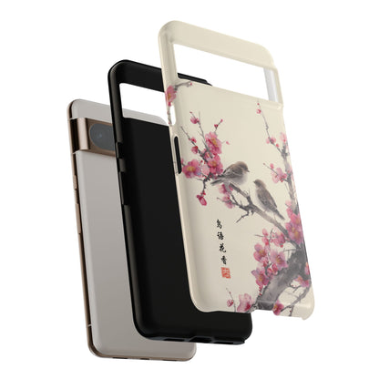 The Sweeping Blossom – Ink Wash Botanical Design Phone Case for Google Pixel