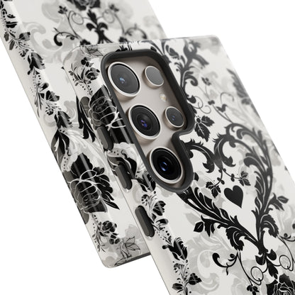 Elegant Victorian Style Damask Design Samsung Phone Case