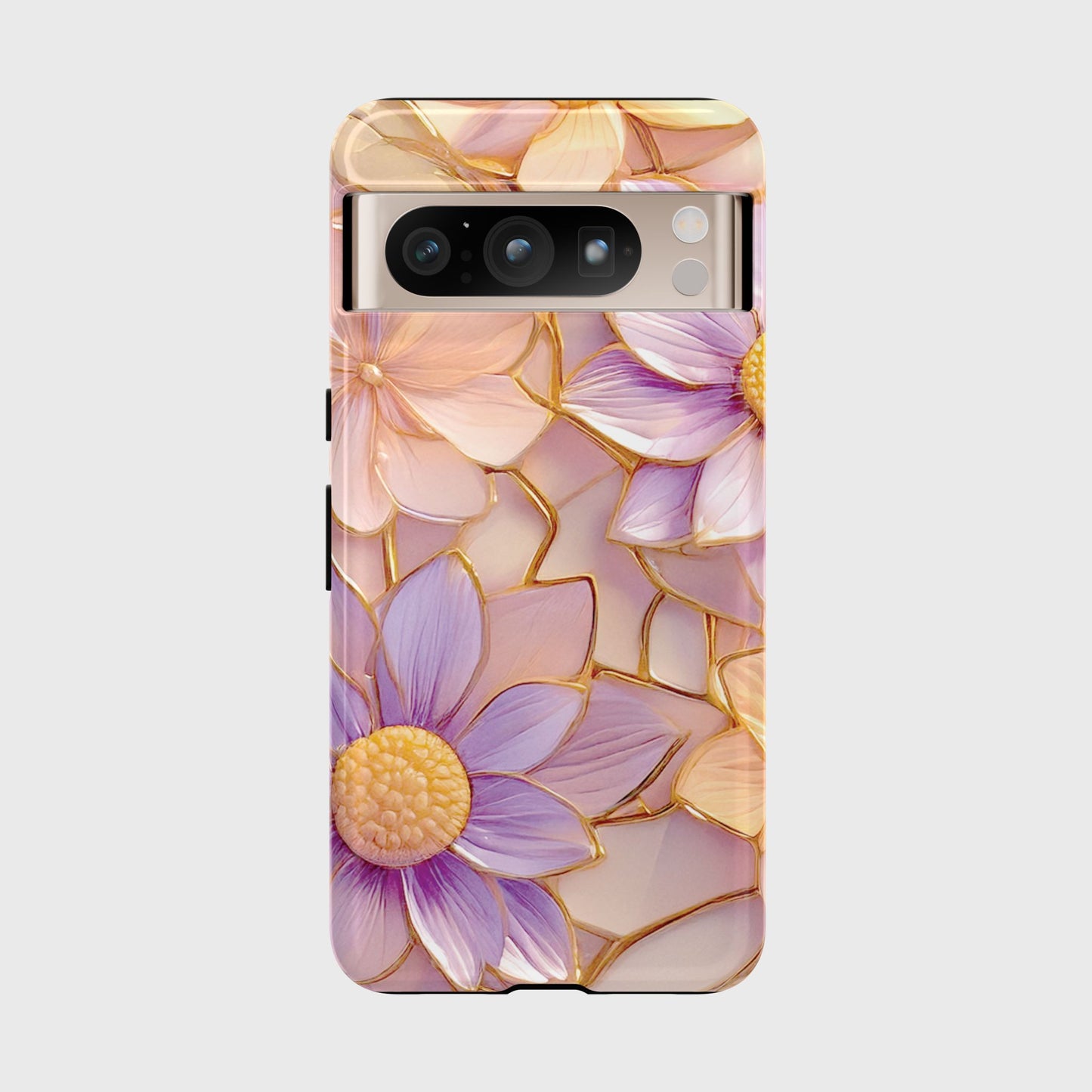 Elegant Pink Purple Floral Design Phone Case for Google Pixel