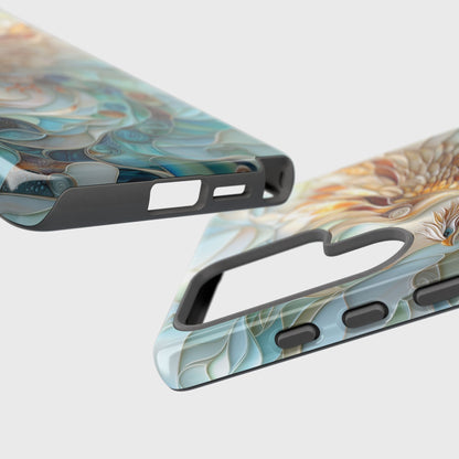 Majestic Phoenix Stained Glass Design Phone Case for Galaxy S series Phones