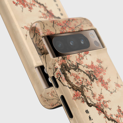 The Contemplative Cat – Traditional Ink Wash Design Phone Case for Google Pixel