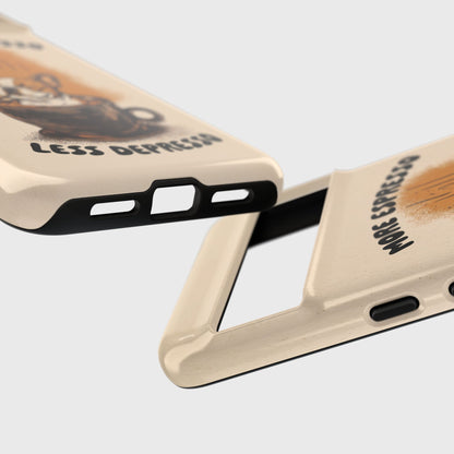 More Espresso, Less Depresso – Frenchie Coffee Design Phone Case for Google Pixel
