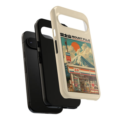 Fuji Golden Hour – Retro Anime Design Phone Case for Google Pixel