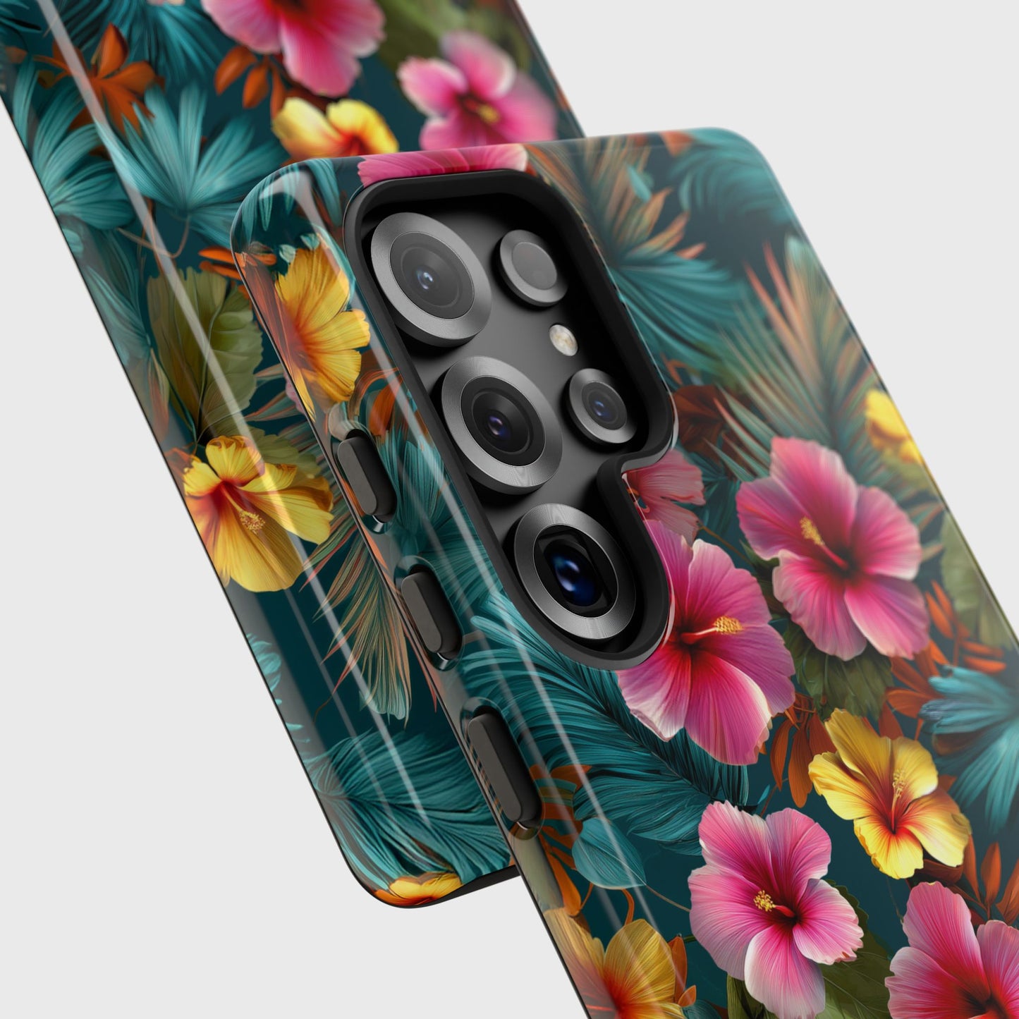 The Moody Oasis – Dark Tropical Design Phone Case for Galaxy S series Phones