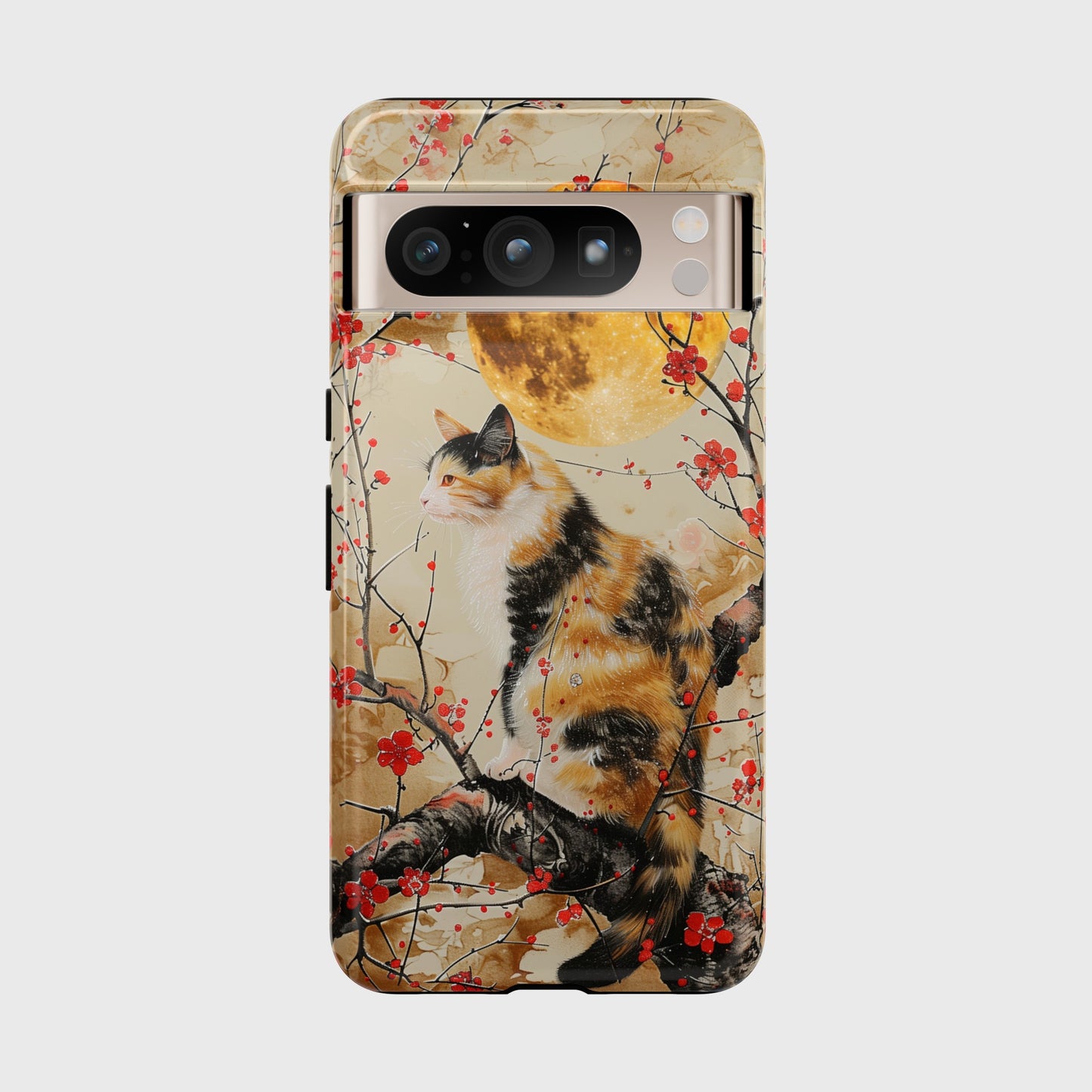 Calico Cat in Chinese Art Painting Design Google Pixel Phone Case